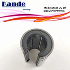 LM25OP Open Type CNC Linear Bushing 25×40×59mm | Kande Linear Bearing Bushing Richie's