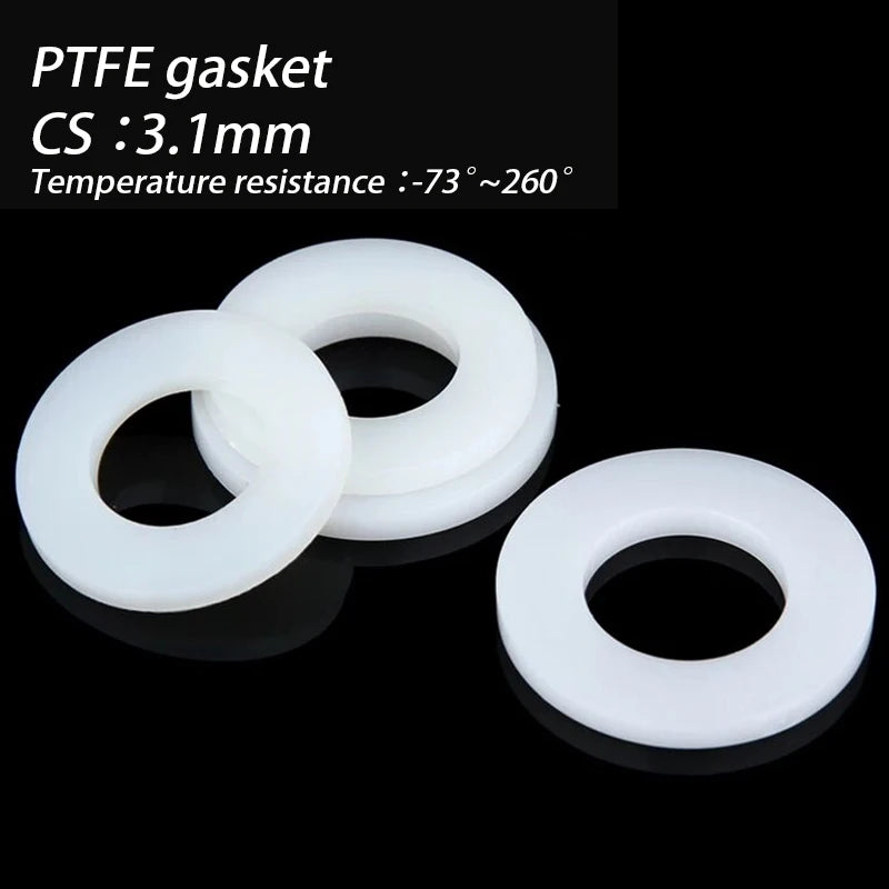 Rubber Silicone PTFE Flat Gasket Sealing Rings 1/2" 3/4" 1" Pipe Gasket Washer Richie's