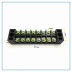 Dual Row Screw Terminal Block 600V 15A TB-1508 | 8-Pin Screw Terminal Block Richie's