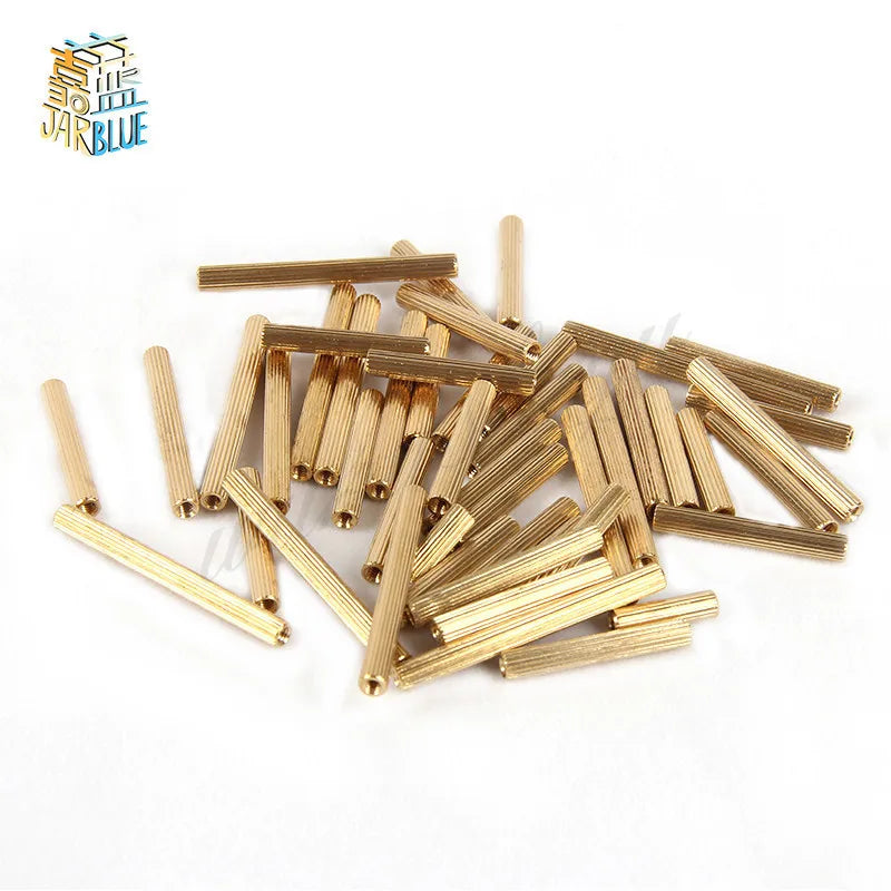 50pcs M2 Brass Female Threaded Standoff Spacers – 3 to 20mm Brass Standoff Spacers Richie's