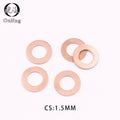 10Pcs DIN7603 Copper Crush Washers M6–M20 Sealing Gaskets Copper Sealing Washers Richie's M9 (9x18x1.5)