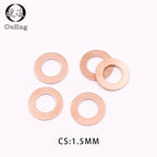 10Pcs DIN7603 Copper Crush Washers M6–M20 Sealing Gaskets Copper Sealing Washers Richie's M9 (9x18x1.5)