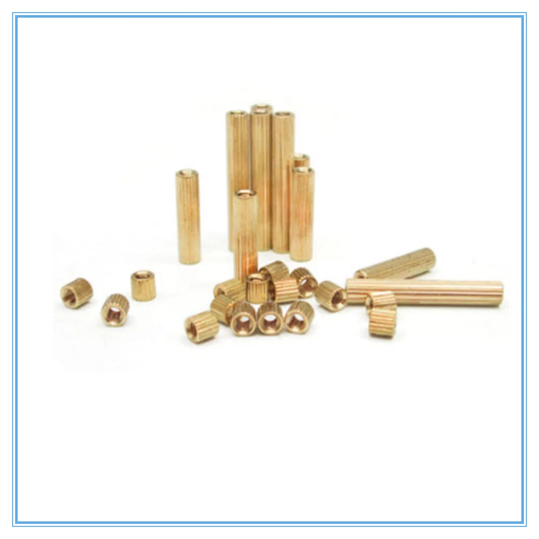 50Pcs M2 Brass Standoff Spacers Female Threaded Copper Pillars Brass Standoff Spacers Richie's