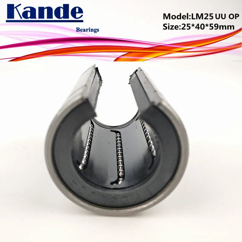 LM25OP Open Type CNC Linear Bushing 25×40×59mm | Kande Linear Bearing Bushing Richie's Default Title