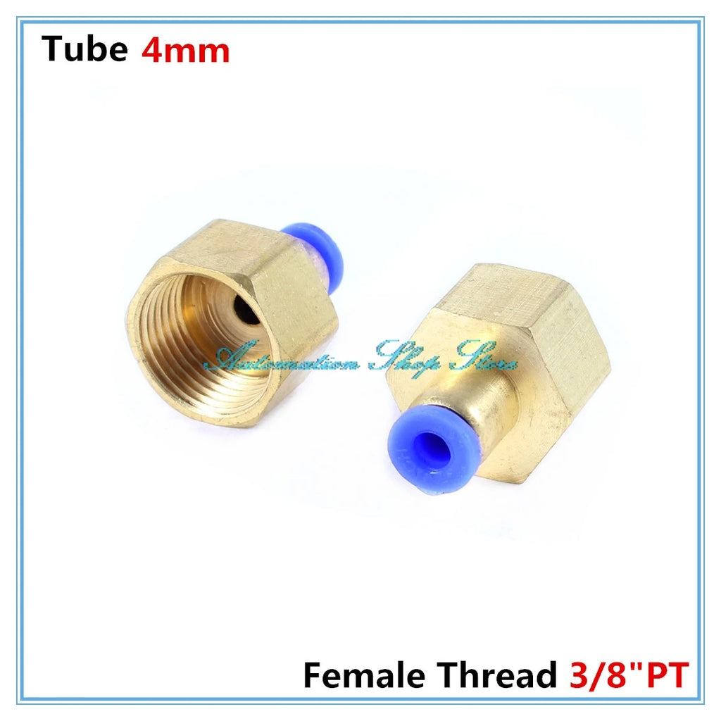 5Pcs PCF4-03 3/8" PT to 4mm Push-In Pneumatic Quick Fittings Pneumatic Quick Fittings Richie's Default Title