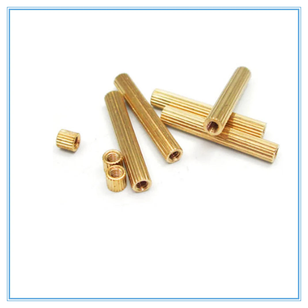 50Pcs M2 Brass Standoff Spacers Female Threaded Copper Pillars Brass Standoff Spacers Richie's