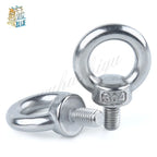 DIN580 304 Stainless Steel Eye Bolts M3–M12 Marine Lifting Screws Stainless Eye Bolt Richie's