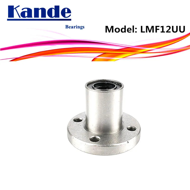 LMF12UU Round Flange Linear Ball Bearing 12mm – 3D Printer Linear Ball Bearing Richie's