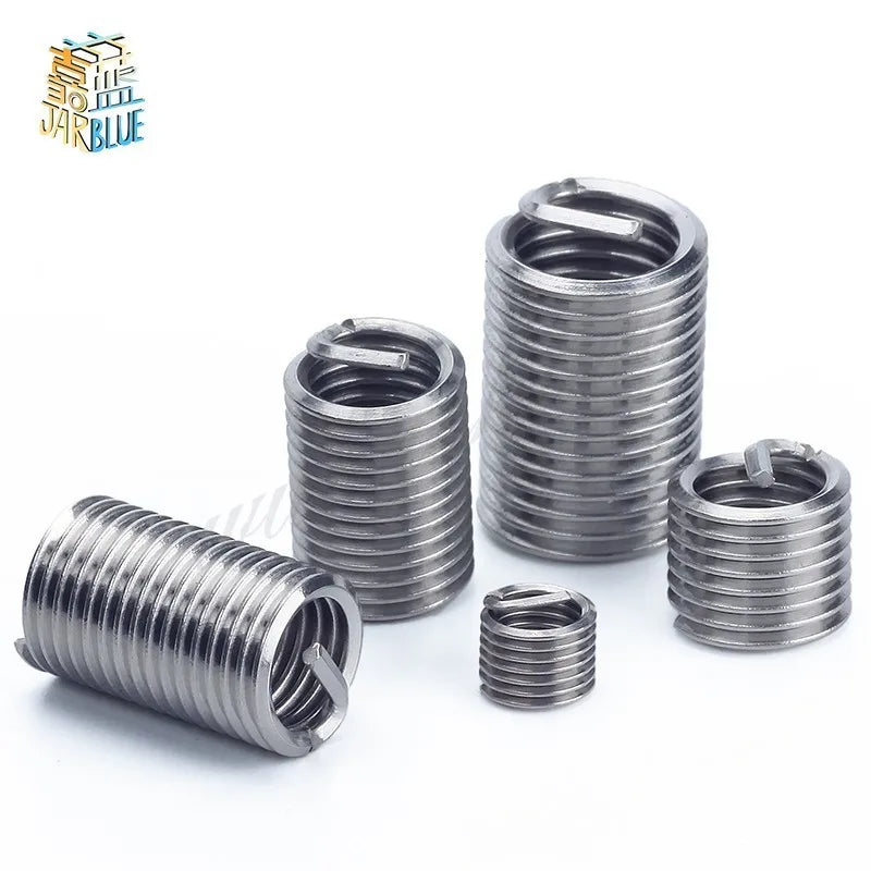 10pcs 304 Stainless Steel Wire Thread Inserts M8 M10 Screw Sleeve Wire Thread Insert Richie's
