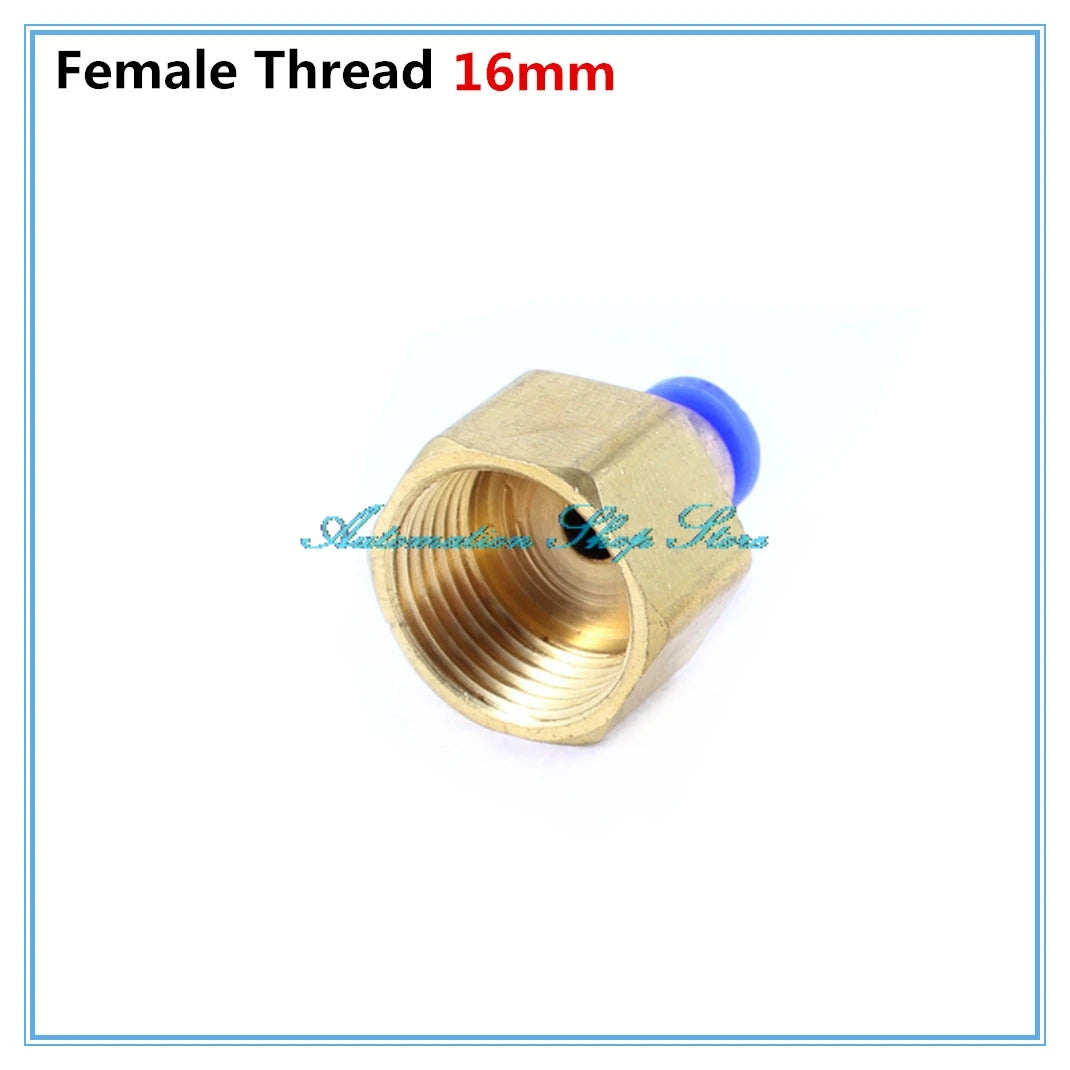 5Pcs PCF4-03 3/8" PT to 4mm Push-In Pneumatic Quick Fittings Pneumatic Quick Fittings Richie's