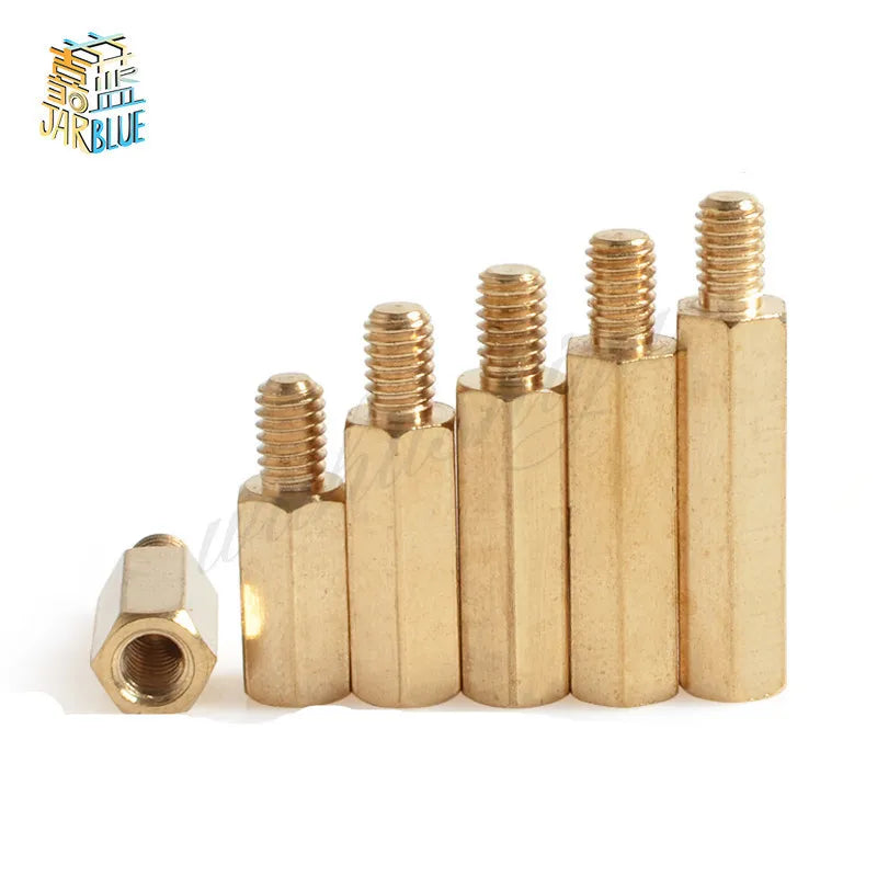 M2 M3 M4 Hex Brass Standoff Spacer Screws for PCB Motherboard Brass Standoff Spacer Richie's