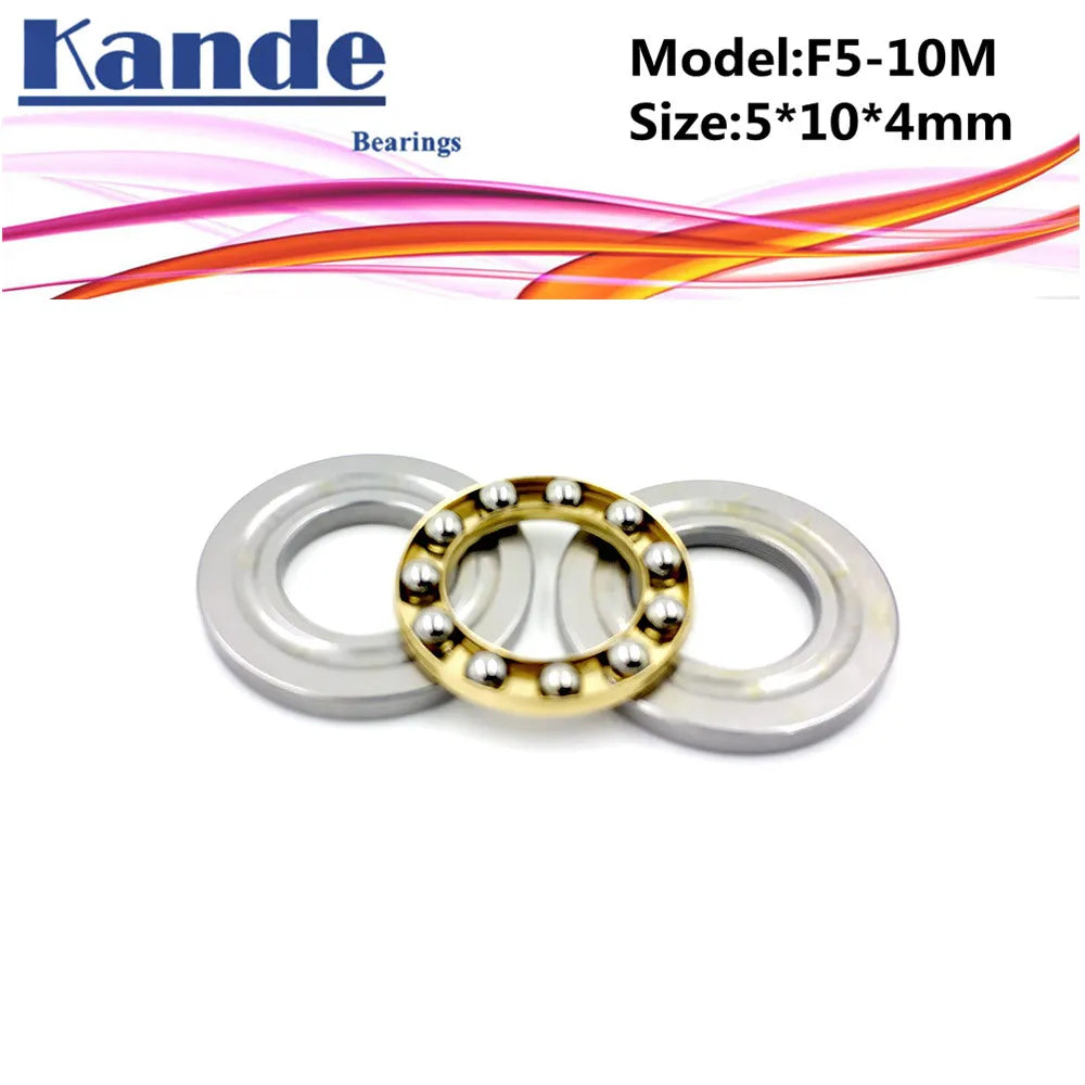 4pcs F5-10M Axial Ball Thrust Bearing 5x10x4mm | Miniature Axial Thrust Bearing Richie's Default Title
