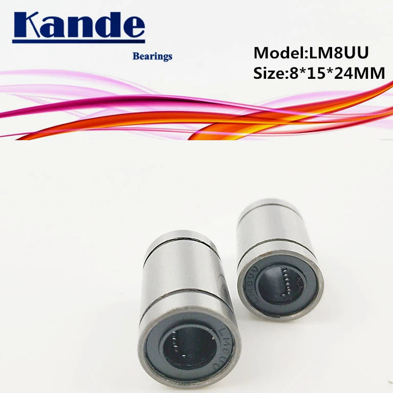 LM8UU Linear Bearings 8x15x24mm 10pcs – Kande Bearings Linear Bearing Richie's