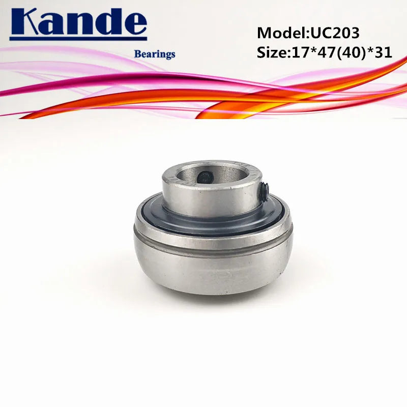 UC203 Pillow Block Spherical Bearing 17mm – Kande Bearings Pillow Block Bearing Richie's UC203 OD 40mm