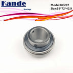 UC207 Pillow Block Bearing 35mm Bore | Kande Bearings UC207 Series Pillow Block Bearing Richie's UC207-23