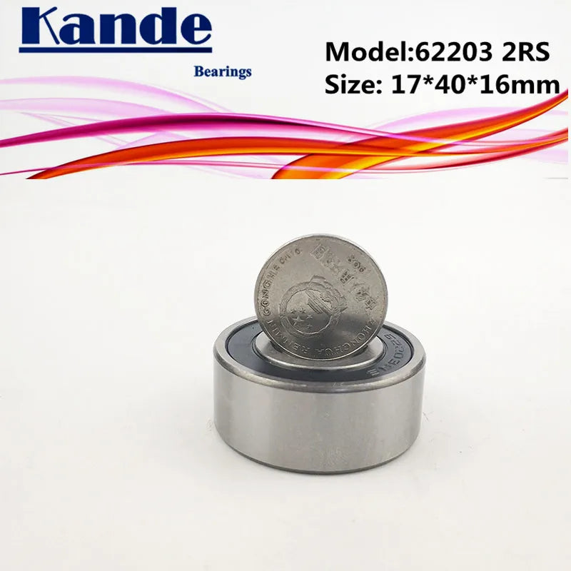 62203-2RS Ball Bearing 17x40x16mm Deep Groove – 2 Pack Ball Bearing Richie's