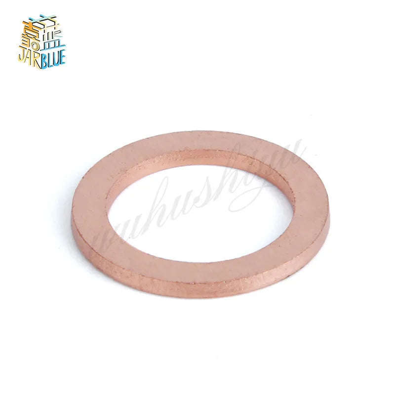 10Pcs DIN7603 Copper Sealing Washers M4–M10 Flat Crush Seal Ring Copper Sealing Washers Richie's