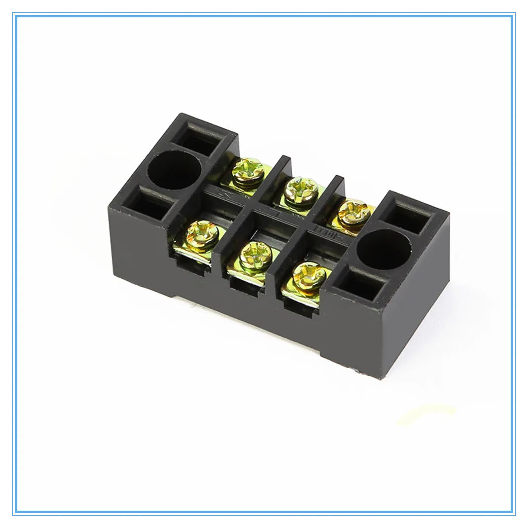 Dual Row Screw Terminal Block Strip 600V 15A TB-1503 Screw Terminal Block Richie's