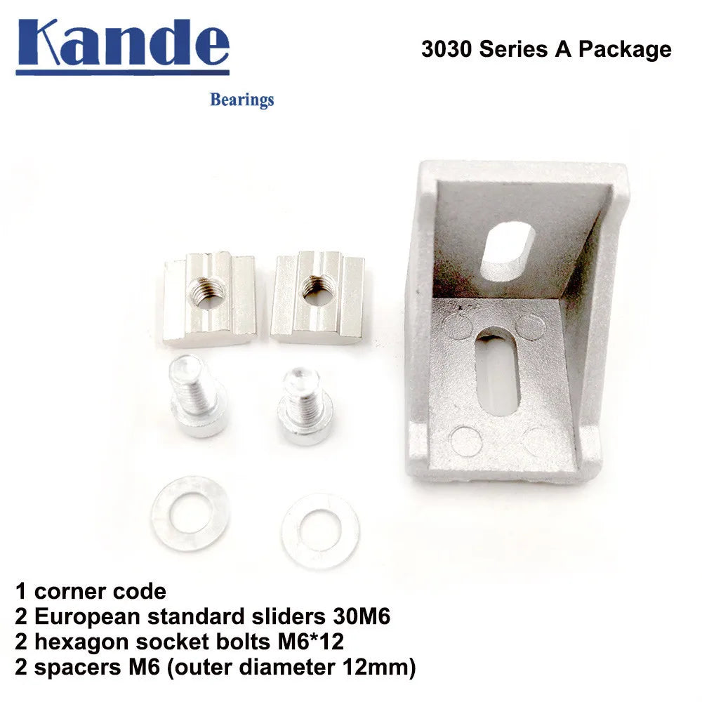3030 Aluminum Corner Bracket L Connector Set – Slider & T-Nut Corner Bracket Set Richie's A option