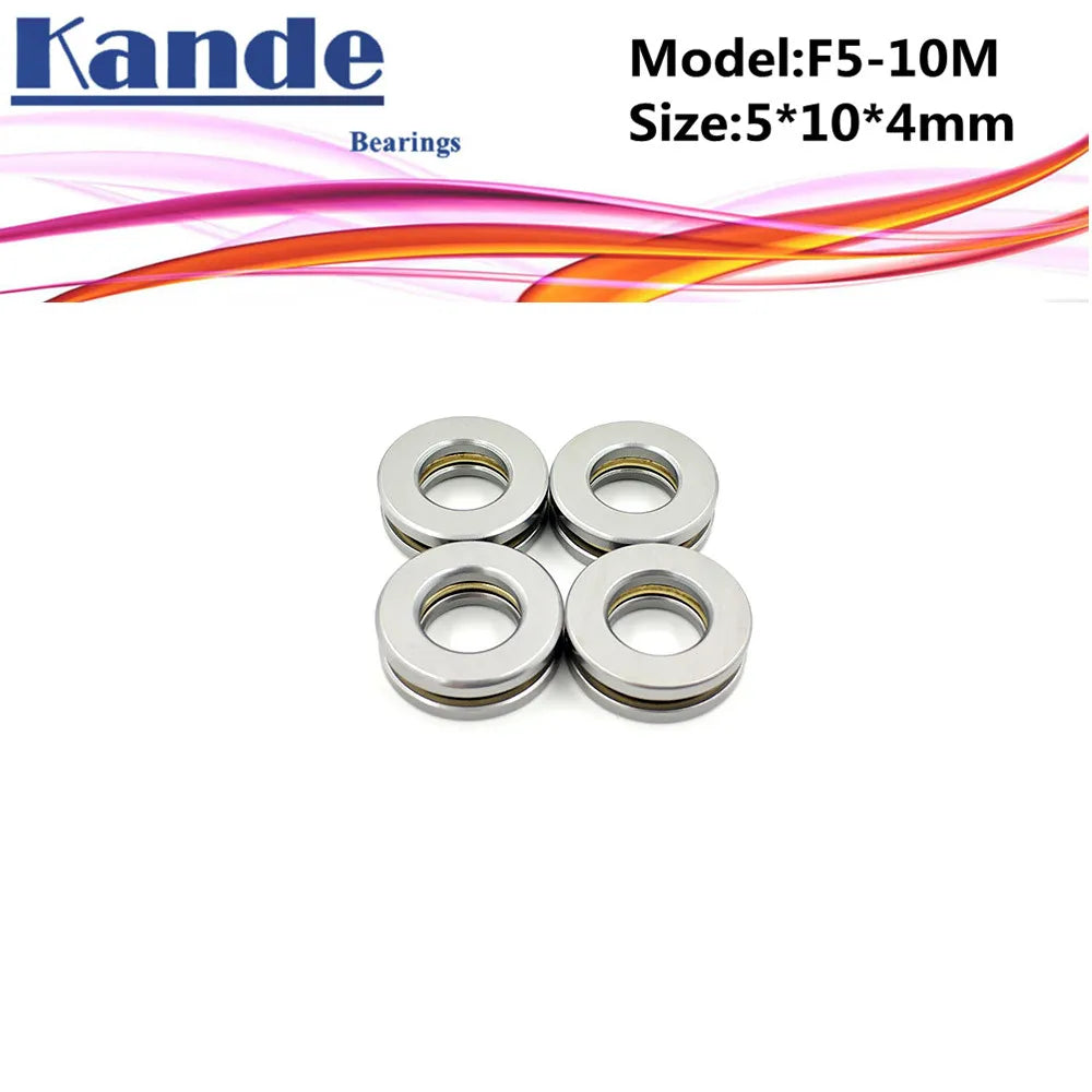 4pcs F5-10M Axial Ball Thrust Bearing 5x10x4mm | Miniature Axial Thrust Bearing Richie's