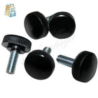 10pcs Black Plastic Knurled Thumb Screws M3 M4 Hand Tighten Knobs Thumb Screw Knobs Richie's M4 12mm