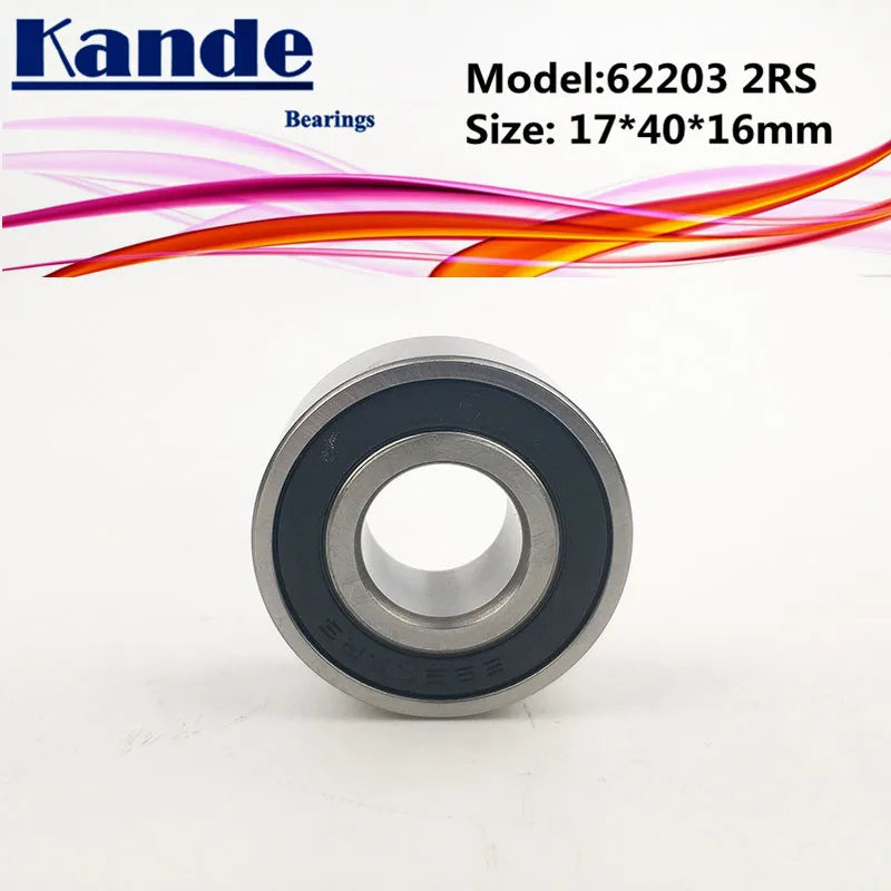 62203-2RS Ball Bearing 17x40x16mm Deep Groove – 2 Pack Ball Bearing Richie's