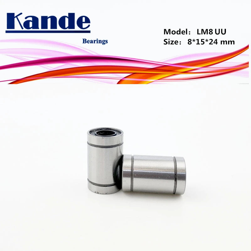 LM8UU Linear Bearings 8x15x24mm 10pcs – Kande Bearings Linear Bearing Richie's