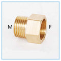 Brass Male to Female Pipe Adapter – M14, M20, 1/4", 1/2" Tee Fitting Brass Pipe Fitting Richie's Female M14x1.5 1/4"