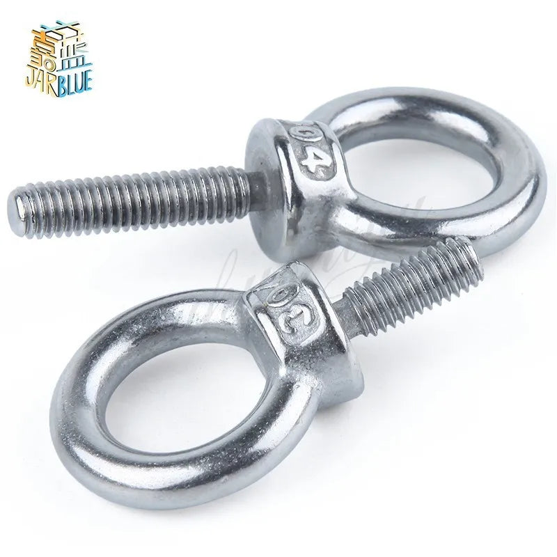 DIN580 304 Stainless Steel Eye Bolts M3–M12 Marine Lifting Screws Stainless Eye Bolt Richie's