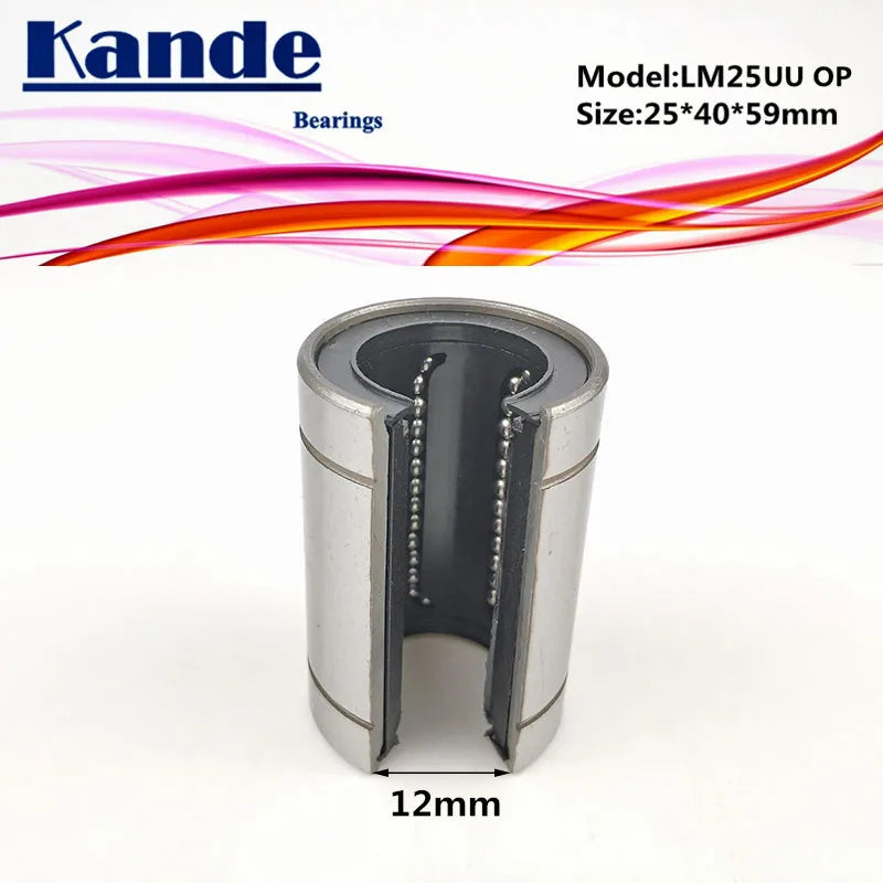 LM25OP Open Type CNC Linear Bushing 25×40×59mm | Kande Linear Bearing Bushing Richie's