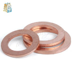 10Pcs DIN7603 Copper Sealing Washers M12–M18 Crush Flat Seal Copper Sealing Washer Richie's