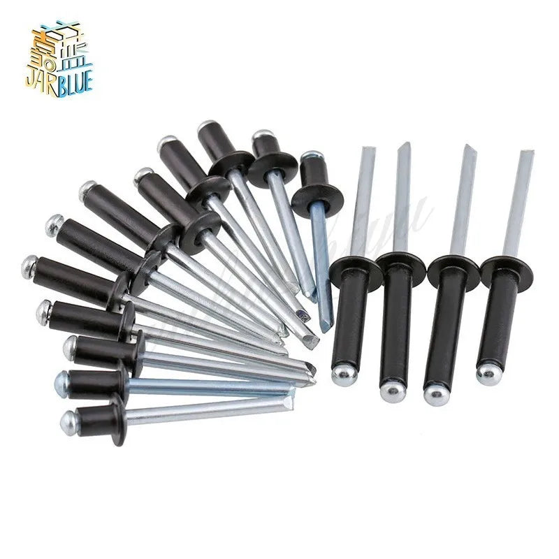 M4 Black Aluminium Blind Pop Rivets 50/100pcs – 6 to 30mm Blind Pop Rivets Richie's