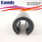 LM25OP Open Type CNC Linear Bushing 25×40×59mm | Kande Linear Bearing Bushing Richie's