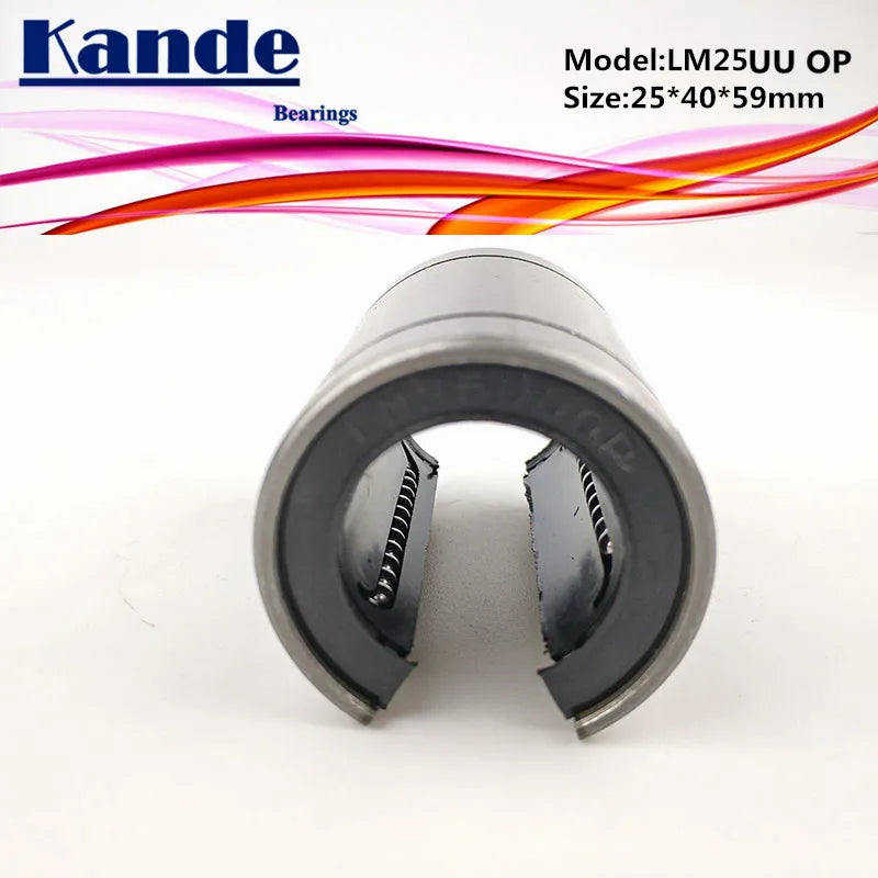 LM25OP Open Type CNC Linear Bushing 25×40×59mm | Kande Linear Bearing Bushing Richie's