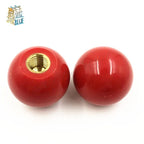 JARBLUE Plastic Ball Knob Clamping Nuts M4–M16 Thread | 2-Pack Clamping Knob Nuts Richie's Red M6x25