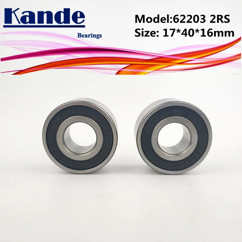 62203-2RS Ball Bearing 17x40x16mm Deep Groove – 2 Pack Ball Bearing Richie's