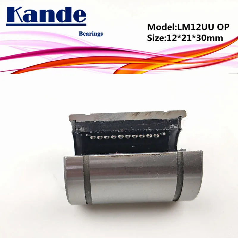 LM12OP Open Type CNC Linear Bearing 12×21×30mm – 2pcs Pack Linear Bearing Bushing Richie's