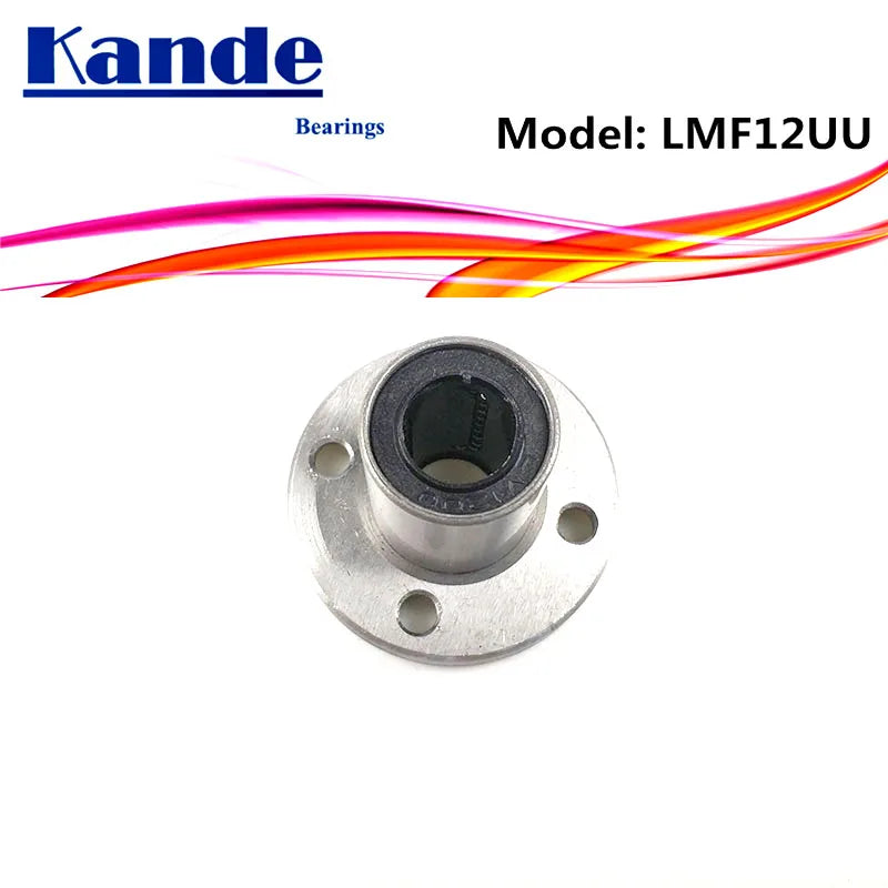 LMF12UU Round Flange Linear Ball Bearing 12mm – 3D Printer Linear Ball Bearing Richie's