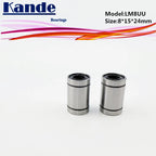 LM8UU Linear Bearings 8x15x24mm 10pcs – Kande Bearings Linear Bearing Richie's