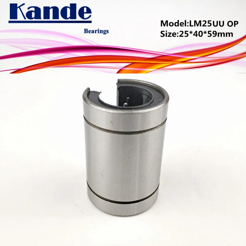 LM25OP Open Type CNC Linear Bushing 25×40×59mm | Kande Linear Bearing Bushing Richie's