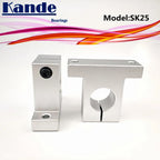 SK25 25mm Linear Shaft Support for 3D Printers – 2pcs Linear Shaft Support Richie's