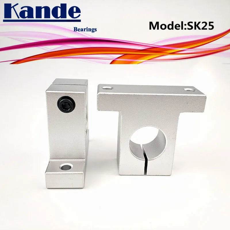 SK25 25mm Linear Shaft Support for 3D Printers – 2pcs Linear Shaft Support Richie's