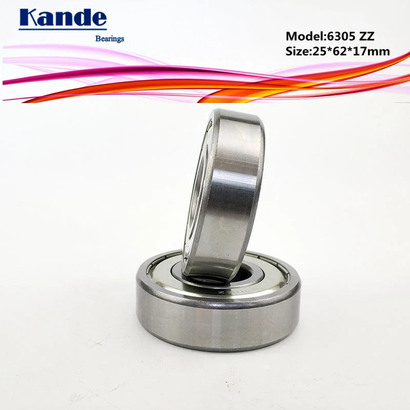6305ZZ Deep Groove Ball Bearing 25x62x17mm ABEC-5 | 2pcs Ball Bearing Richie's