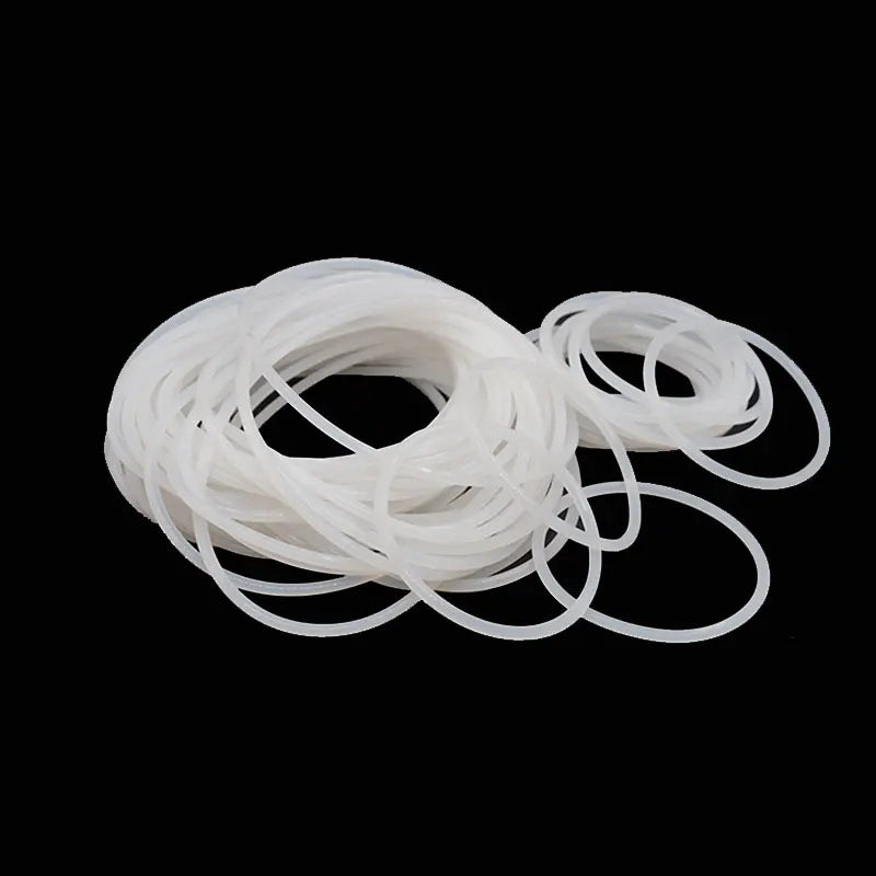 White VMQ Silicone O-Ring Gasket CS 3–5mm OD 10–170mm Pump Seal Silicone O-Ring Gasket Richie's