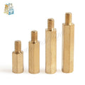 100pcs M3 Hex Brass Standoff Spacers Male to Female Pillar Screws Brass Standoff Spacers Richie's M3XL 4mm 10mm