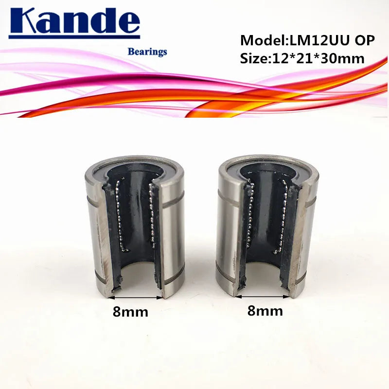 LM12OP Open Type CNC Linear Bearing 12×21×30mm – 2pcs Pack Linear Bearing Bushing Richie's Default Title