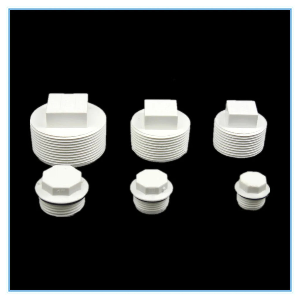 PVC Male Thread Plug – Hex Head Outer Thread Pipe Cap Pipe Thread Plug Richie's