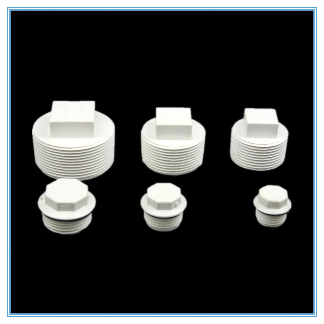 PVC Male Thread Plug – Hex Head Outer Thread Pipe Cap Pipe Thread Plug Richie's