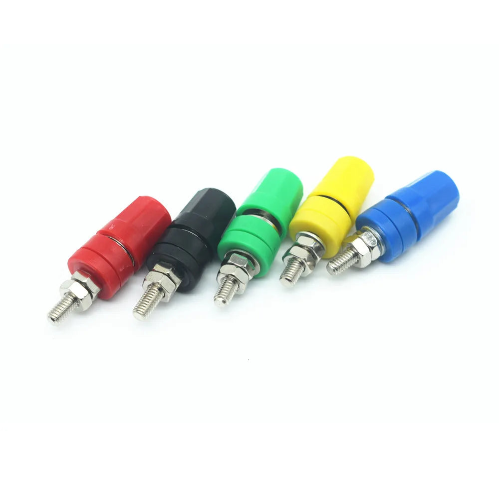 5pcs 4mm Banana Jack Socket Binding Post M4×36 Brass 24A Banana Jack Connector Richie's