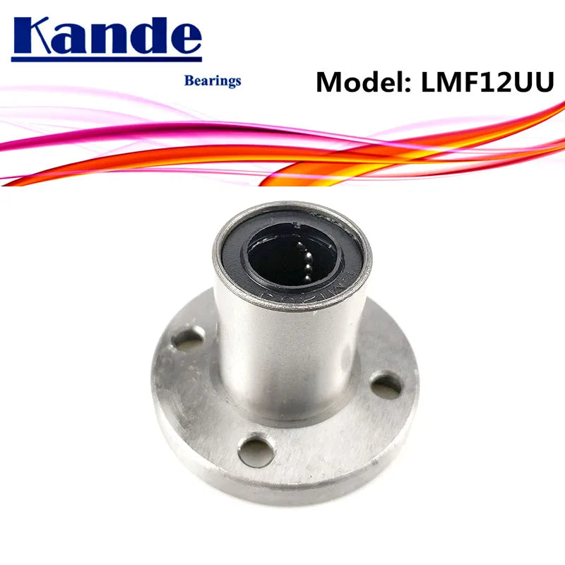 LMF12UU Round Flange Linear Ball Bearing 12mm – 3D Printer Linear Ball Bearing Richie's